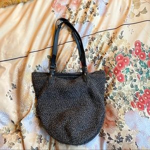 The Sak Black woven bag